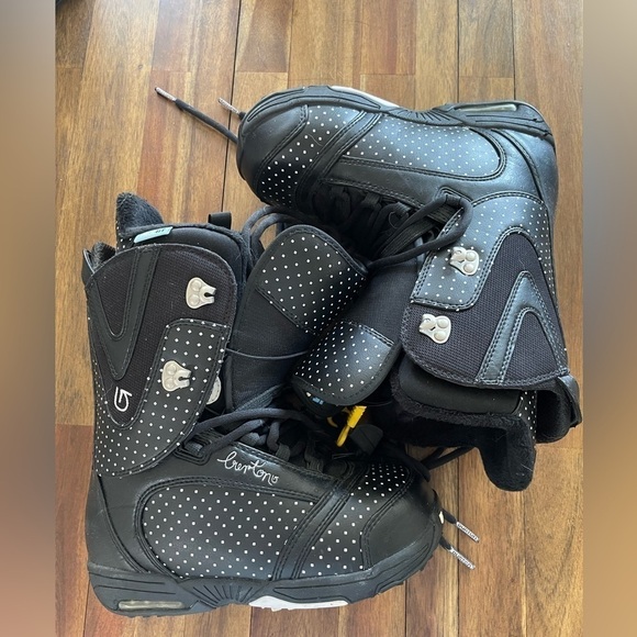 Burton Lodi snowboarding boots polka dot black and white - Picture 3 of 6